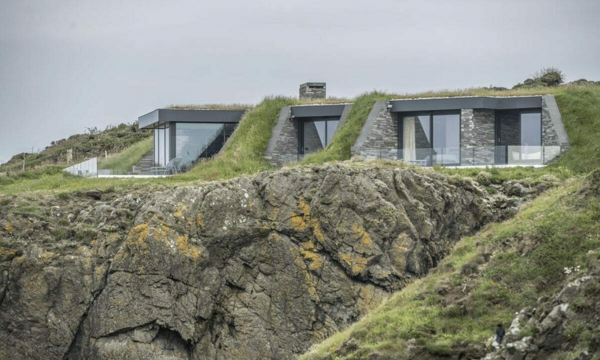 View of Breath-Taking Contemporary Cliff-Top Kitchen - Tolle Kitchens